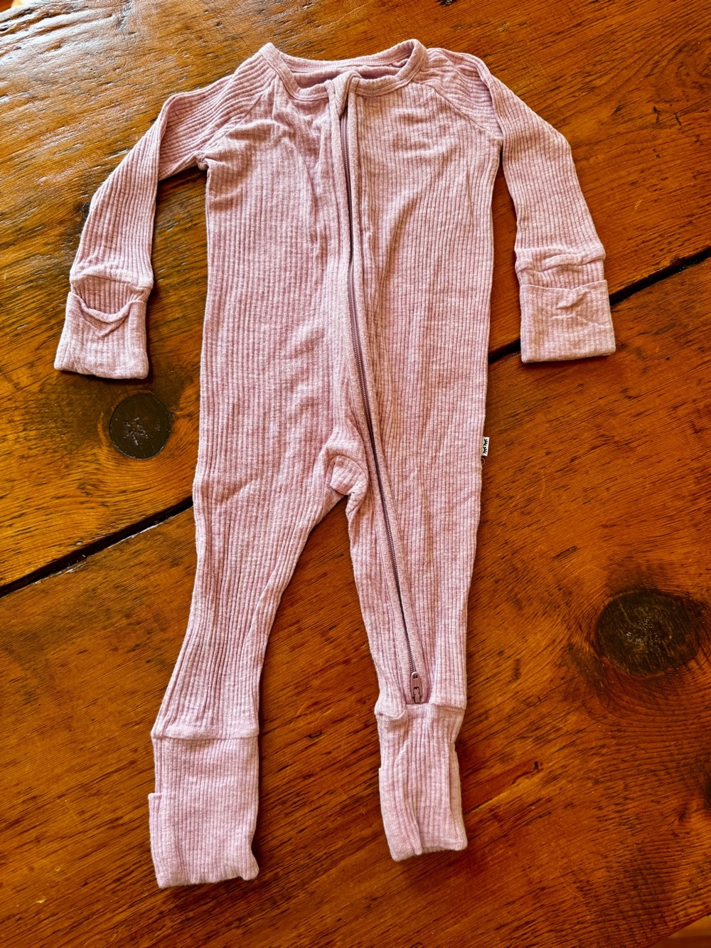 Little Sleepies Zippy in Heather Pink
